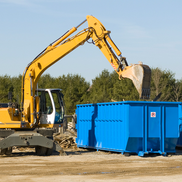 can i choose the location where the residential dumpster will be placed in Whitetop